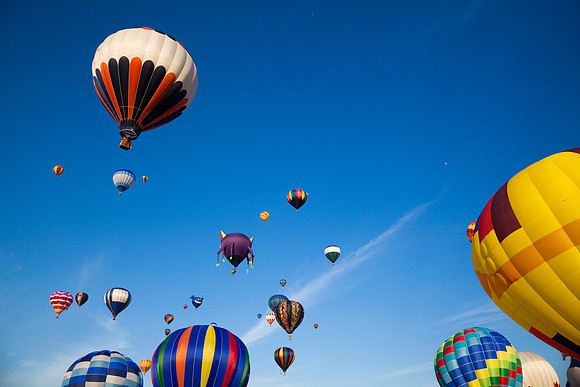 Vibrant Hot Air Balloons