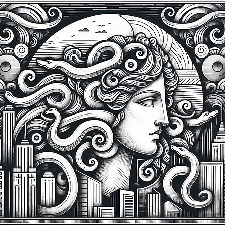 Medusa Deco Doodle