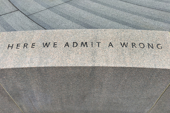 Here We Admit a Wrong