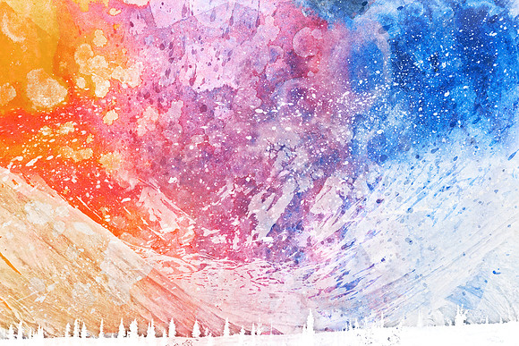 Abstract Acrylic Mountain