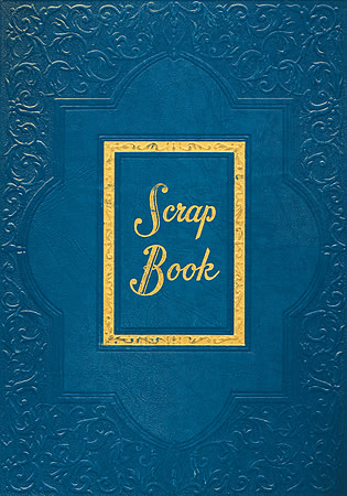 Blue Vintage Scrapbook Cover