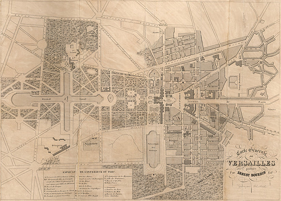 Vintage General Map of Versailles