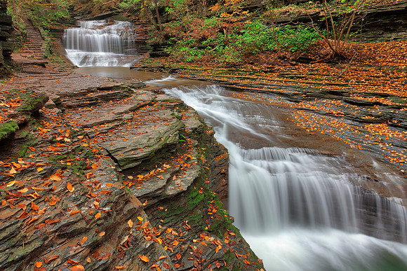Autumn Buttermilk Gorge Falls