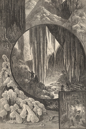 Vintage Image Plate - Niagara Falls in Winter Dress