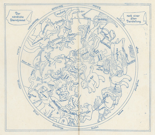 Vintage Image Plate Transparency - Constellations of the Northern Hemisphere