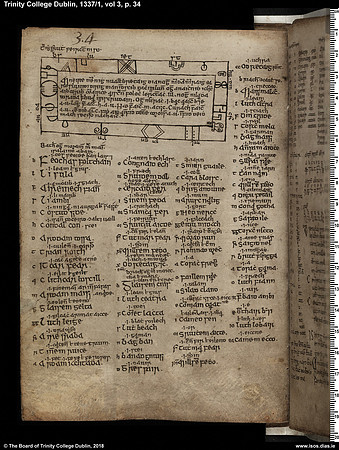 MS 1337 / Book of Ogams (page 34)