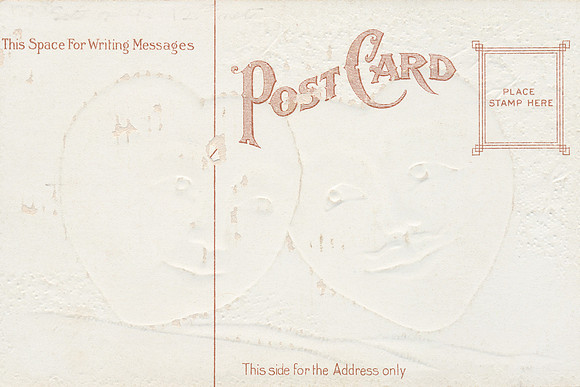 Vintage Postcard Copyspace - Twin Hearts