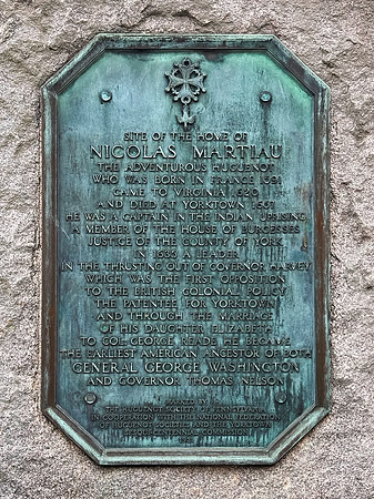 Yorktown Plaque - Nicolas Martiau