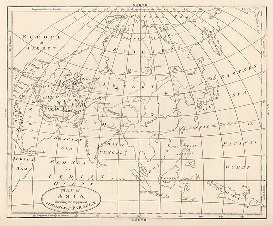 Vintage Map - Asia & Paradise