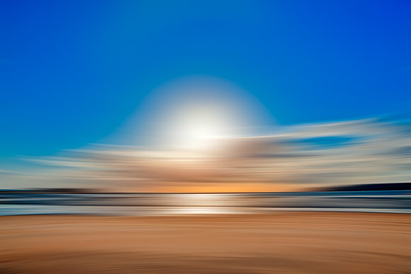 Vibrant Sunset Motion Blur