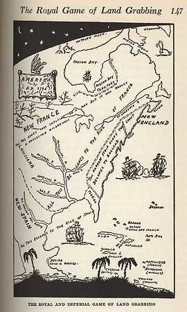 Vintage Map - The 1740 Royal Game of Land Grabbing