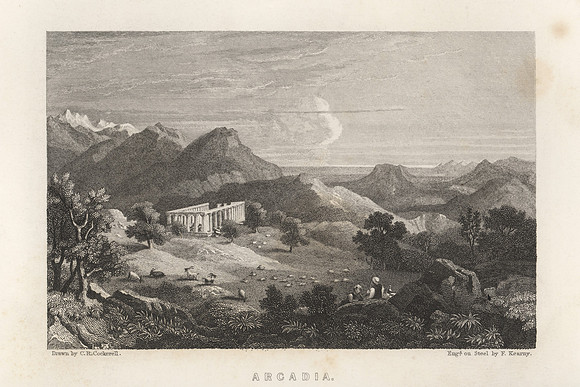 Vintage Image Plate - Arcadia
