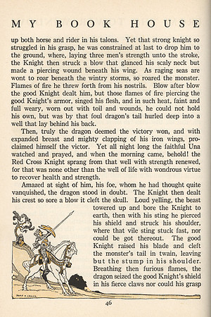 Vintage Book House Knight