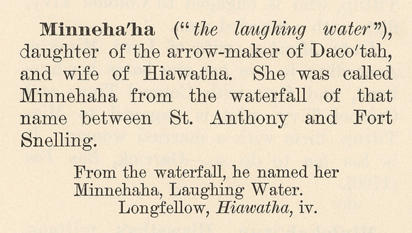 Vintage Text Description - Minnehaha