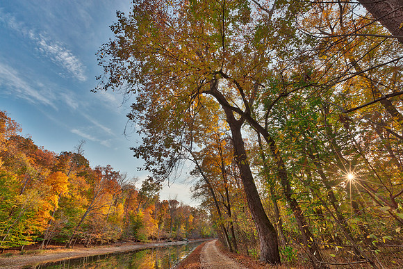 Autumn Sun Kissed Canal
