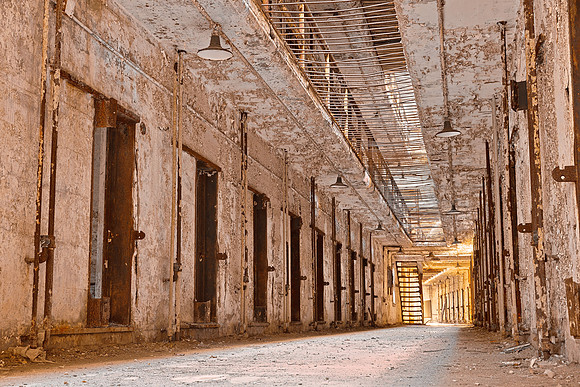 Glowing Prison Corridor