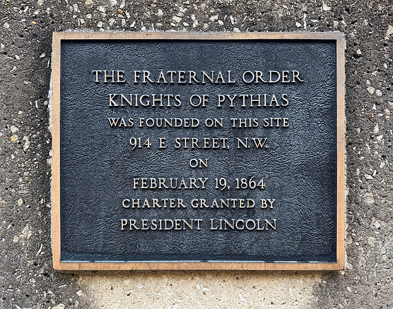 Knights of Pythias Plaque