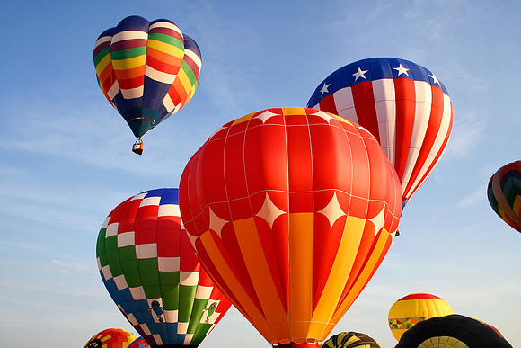 Vibrant Hot Air Balloons
