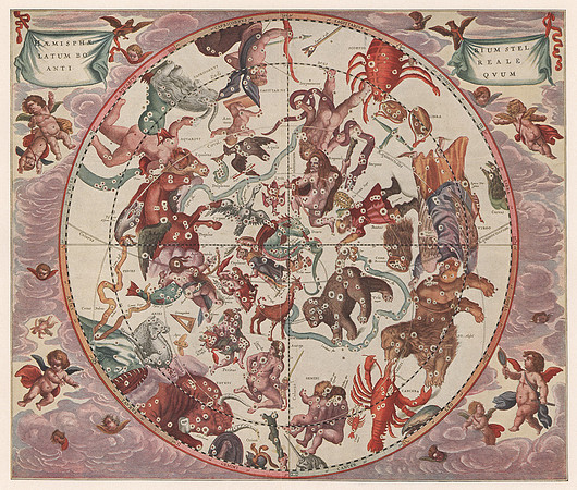 Vintage Image Plate - Constellations of the Northern Hemisphere