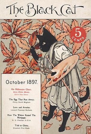 Vintage Black Cat Magazine - October 1897