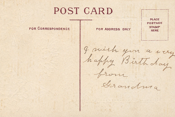 Happy Vintage Birthday from Grandma
